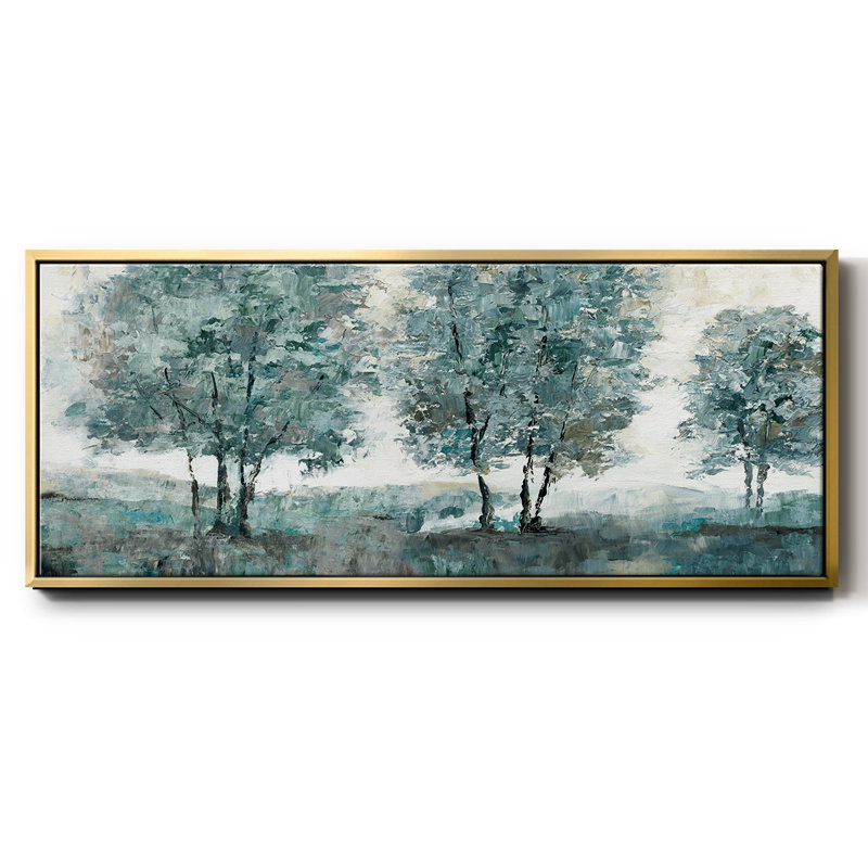Teal Sentinel- Framed Canvas