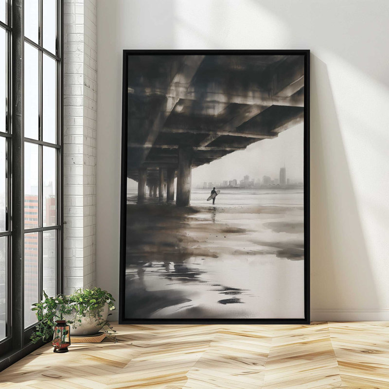 Under The Pier, 49" H x 33" W