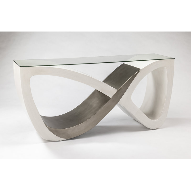69'' W Glass Console Table