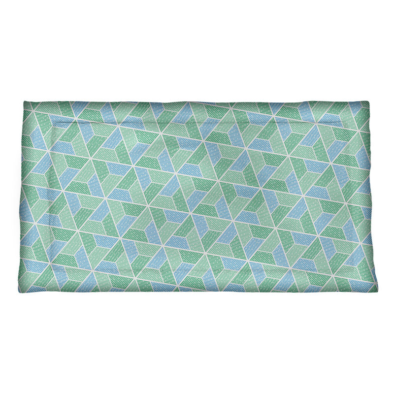 Katelyn Elizabeth Polyester Toile Sham Set, King, Polyester, Green/Blue