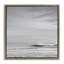 Cadre flottant Misty Gray Beach Ripples, design par Maggie Olsen-946654889-946654888