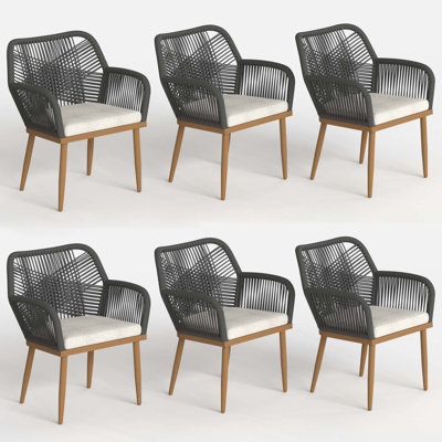 Patio Dining Armchair with Cushion
