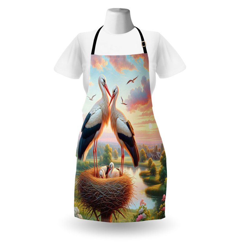 No Pattern Bib Apron