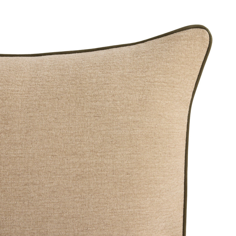 Vienna Square Throw Pillow, Laughlin Natural, Square 22"