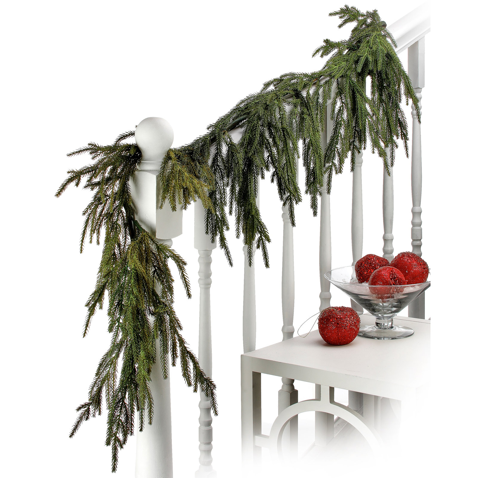 60" Norfolk Pine Christmas Garland, Green
