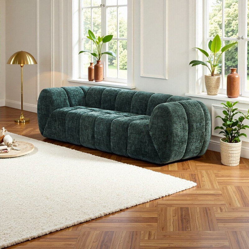 Canapé Chenille Pure Foam, Vert