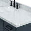 Meuble-lavabo simple 55 po avec plateau en marbre de Carrare italien ARIEL Kelly-99405124