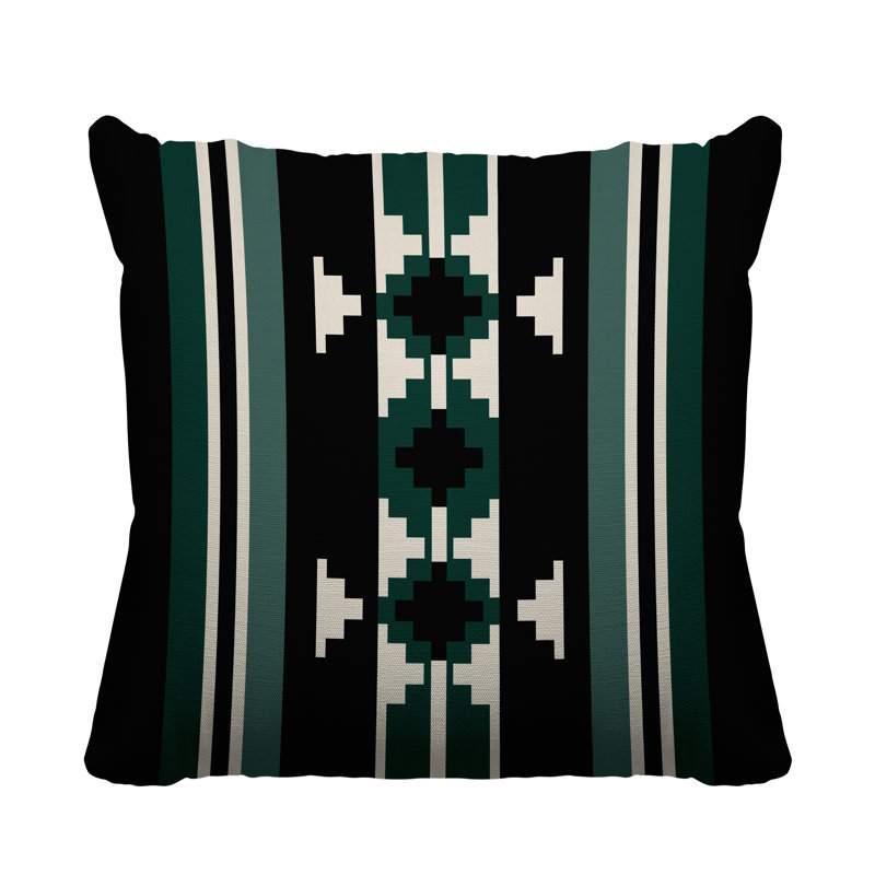 Coussin intérieur / extérieur Sakari, L 19 po x H 19 po, Émeraude