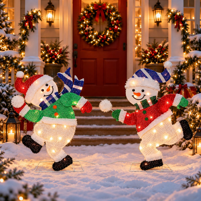 Weather Resistant Freestanding Christmas Outdoor Lights