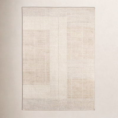 Nona Tan Hand-Woven Striped Rug