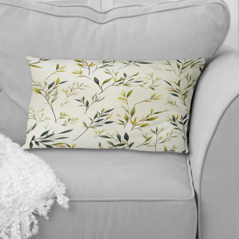 Coussin décoratif en polyester floral