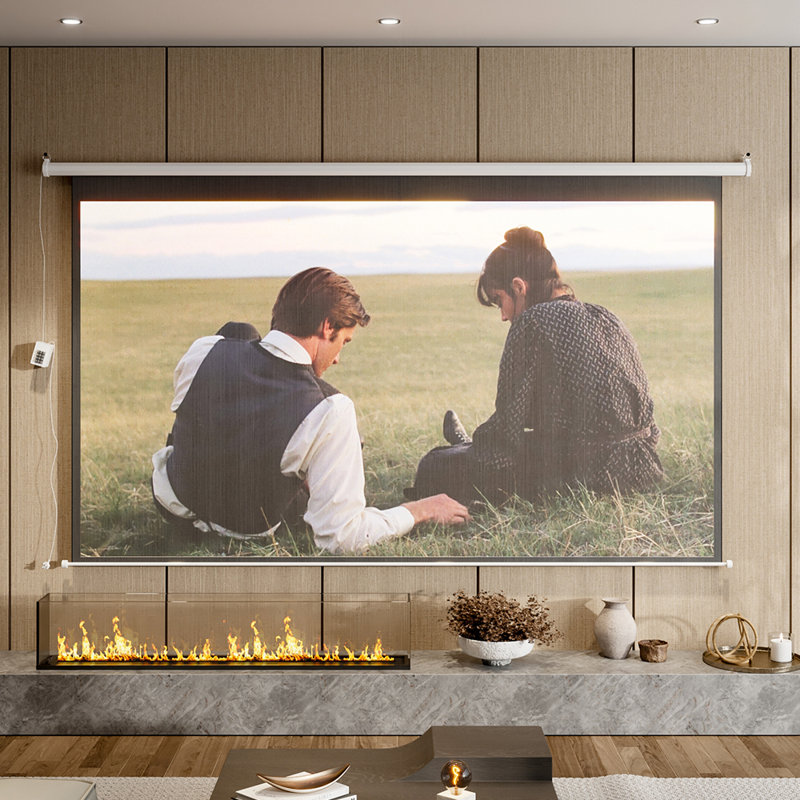 Living And Home Electric Projector Screen Projector Screen