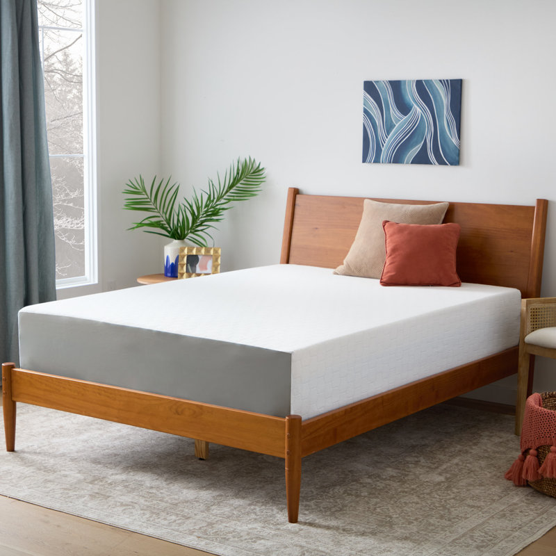 Matelas en mousse viscoélastique gélifiée avec infusion de thé vert 12 po Linenspa®, moelleux, très grand, 12, Très grand lit