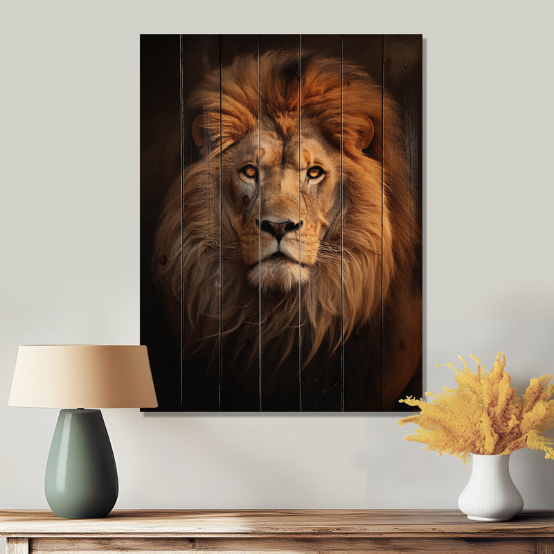 Burlington - Décoration murale animaux sur bois de pin naturel, H 32 po x l 24 po