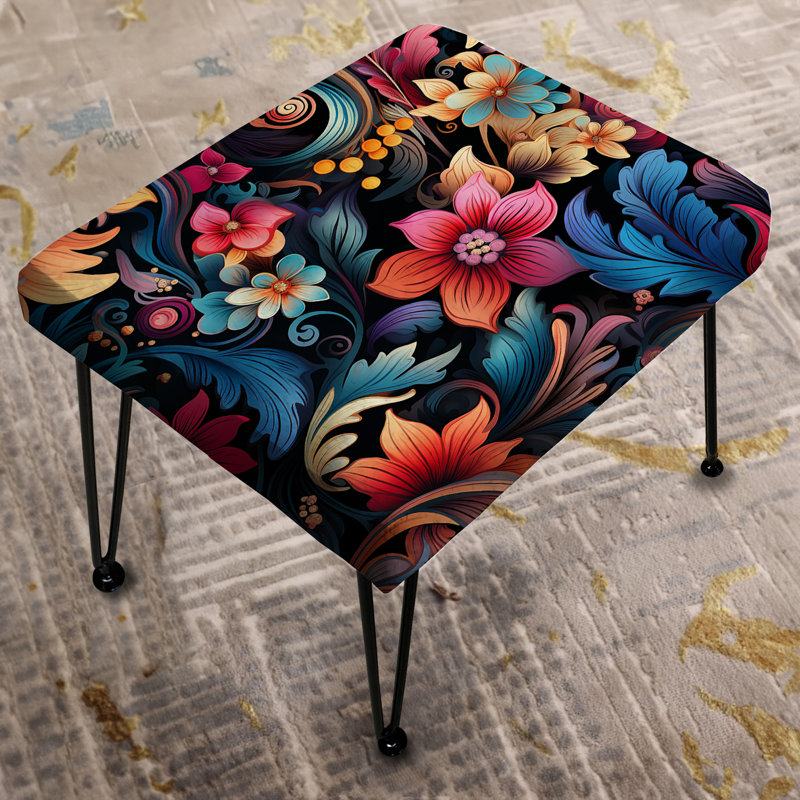 Ethnic Charm Paisley Pattern - Paisley Rectangle Ottoman
