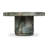 Treso 38" Round Cement Coffee Table With Marble Finish-121125755