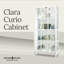 Clara Lighted Curio Cabinet-963376594