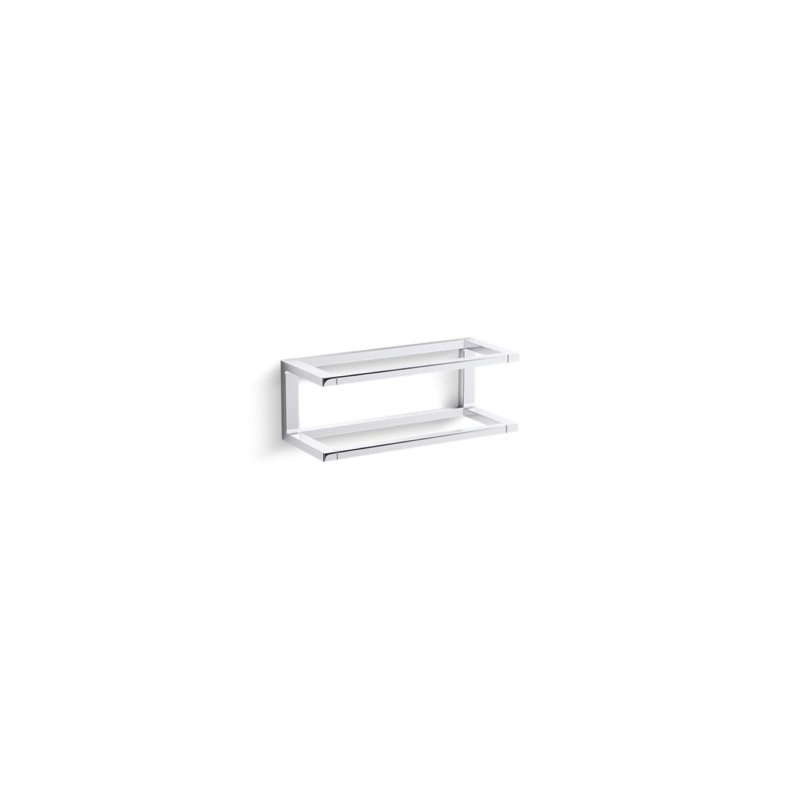 Cadre de barre à serviettes, L 12 po, Chrome poli