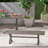 Modern Outdoor Aluminum Dining Bench