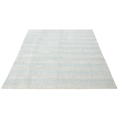 Tapis bleu nouvel âge en laine 9 pi 1 po x 12 pi Waits