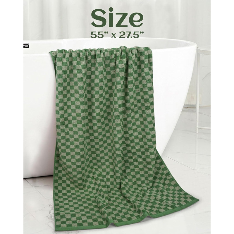 Cotton Bath Towel, Green