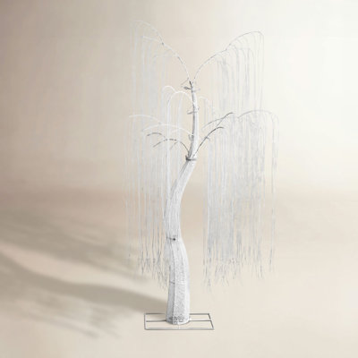 7' Pre-Lit Halloween Black Willow Tree