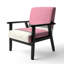 Heuller - géométrique napolitain II - fauteuil rembourré Shabby Elegance