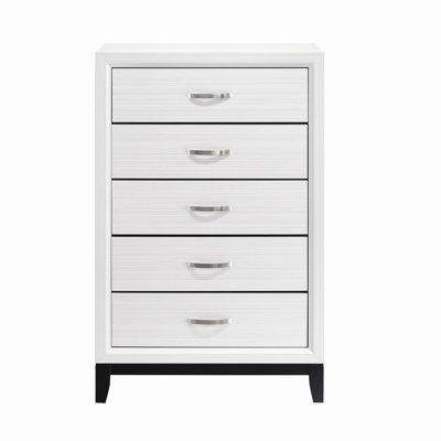 Commode de rangement moderne et moderne avec 5 tiroirs, commode de rangement pour chambre à coucher