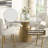 Kala Round Dining Table W/Marble Top