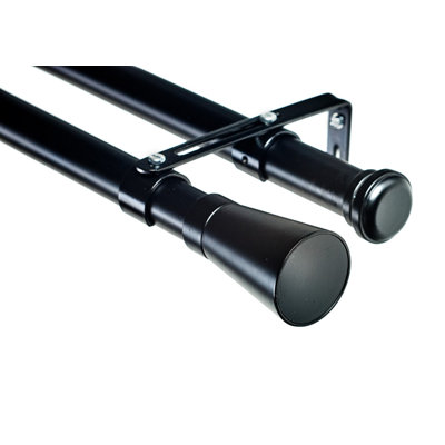 Linea Double Curtain Rod Set