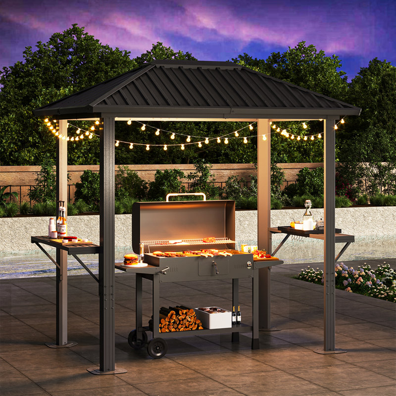 8 pi L 5 pi. D Pavillon de jardin en aluminium