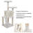 PETMAKER 4FT Cat Tree with Scratch Posts, White