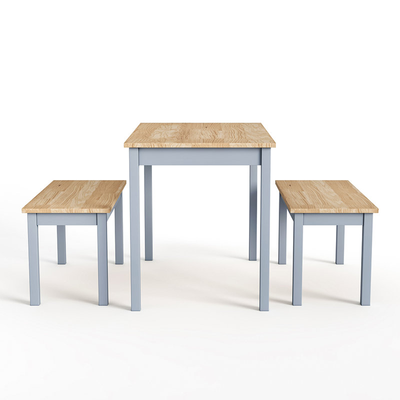 Mulak 4 - Person Pine Solid Wood Dining Set