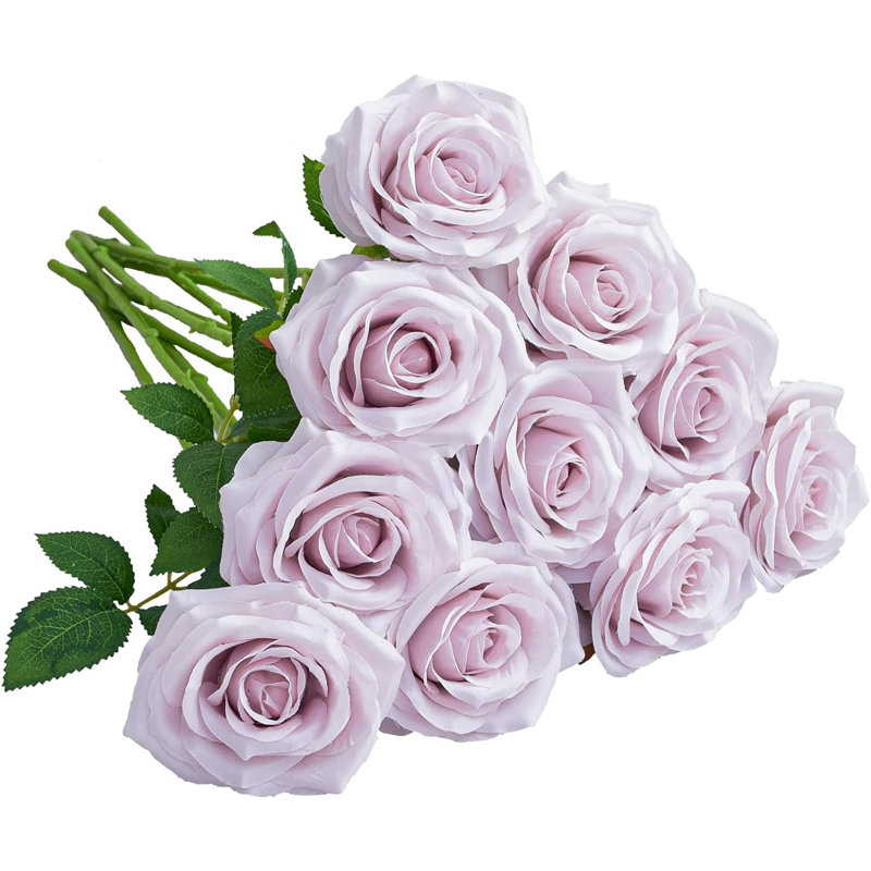 Bouquet de fleurs artificielles 10 pièces, Mauve clair