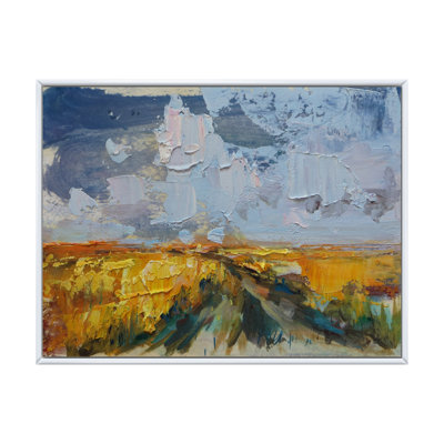 "Autumn Field Spatula Effect", reproduction d'art sur toile