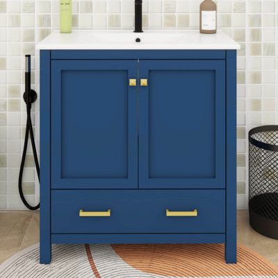 Meuble-lavabo 30 po avec lavabo simple, tiroir