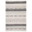Tapis gris foncé / gris en laine noué à la main de style sud-ouest Albretsen 5 pi 1 po x 7 pi 5 po