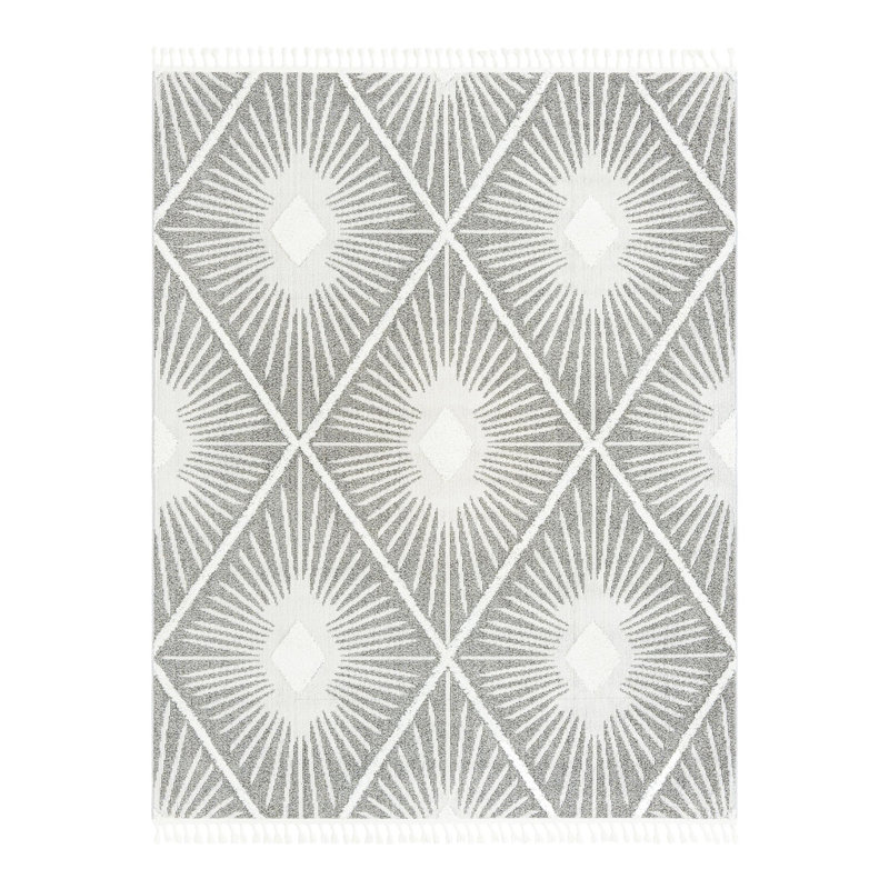 Jojean Geometric Indoor Rug, Rectangle 7'10" x 10'