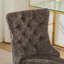 Chaise de bureau, chaise de bureau moderne rembourrée capitonnée en chenille avec base en métal chromé, chaise de bureau pivotante réglable-1888850054