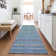 Machine Washable Indoor/Outdoor Xhevrie Teal Rug