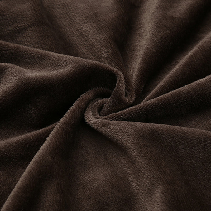 Jeté en fausse fourrure Faux Fur Throw Blanket, l 32 po x L 48 po, Café