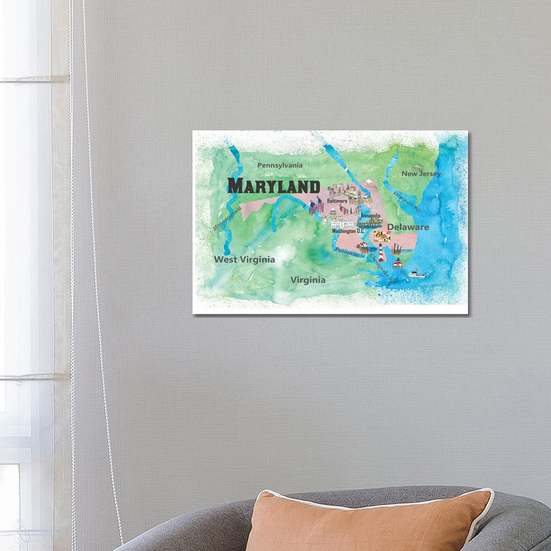 Maryland Travel by Markus & Martina Bleichner - Wrapped Canvas Print