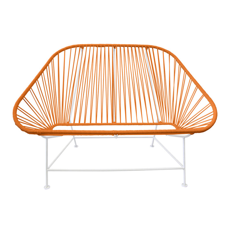 Causeuse InLove, Orange/Blanc