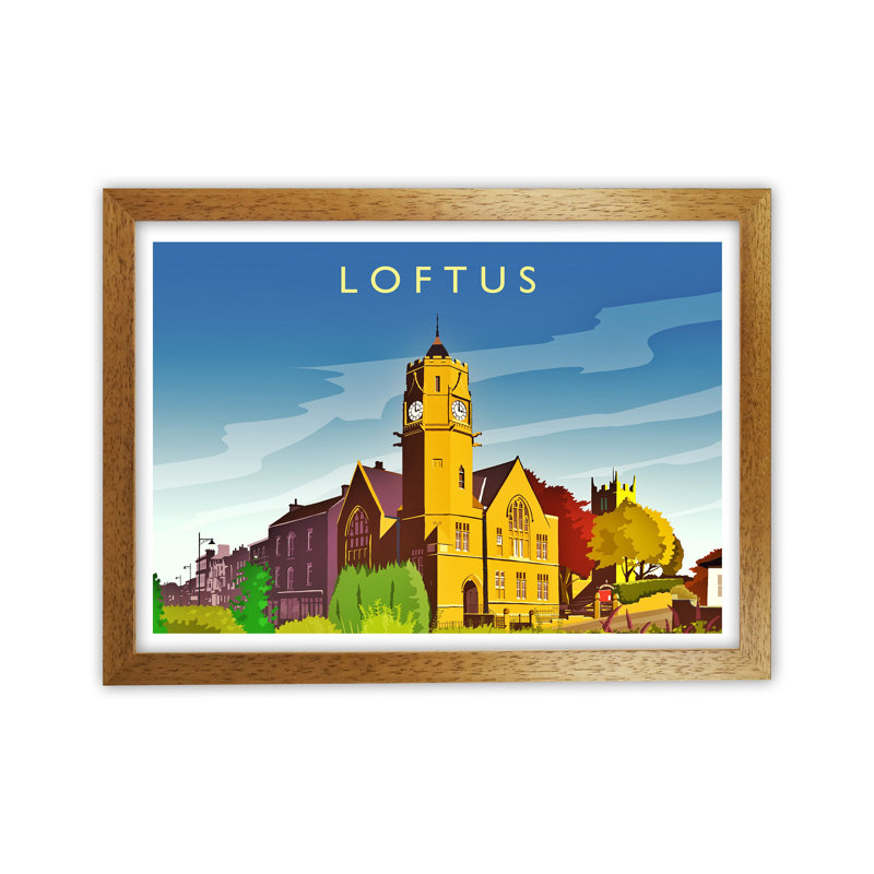 Loftus 2 by Richard O'Neill - Print, Brown Framed, 64cm H x 88cm W x 3cm D