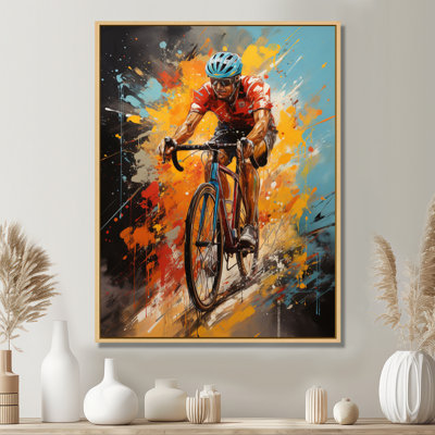 Withams Bicycle Bold Rides I Framed On Canvas Print