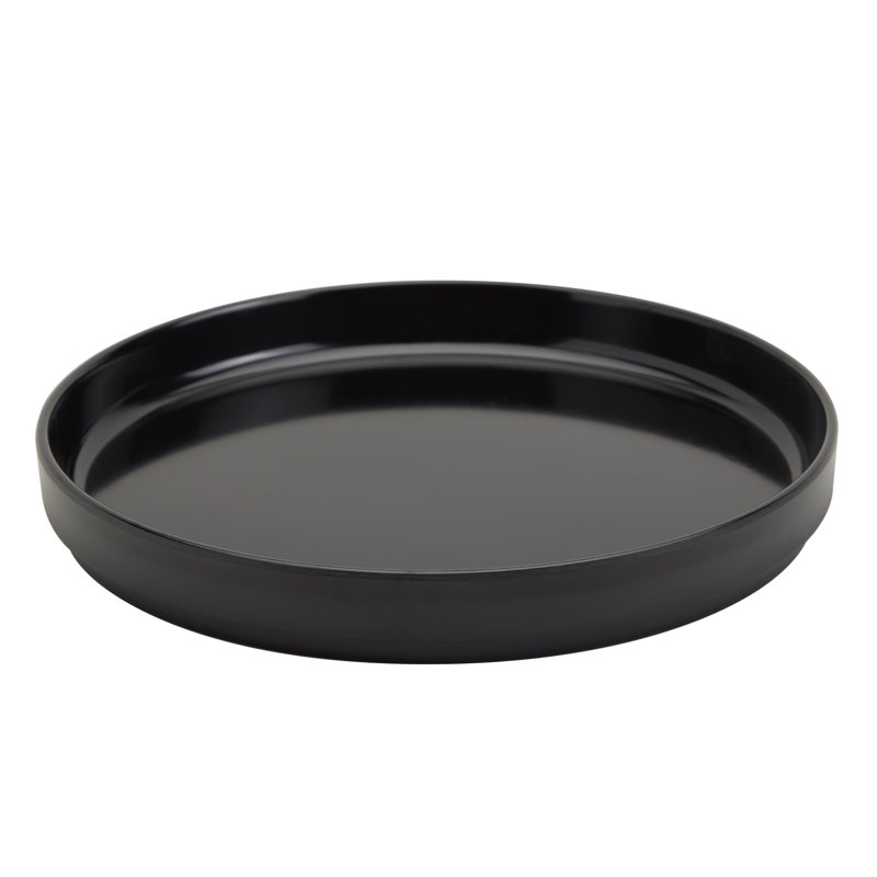 Ensemble de 4 bols en mélamine avec plaque / couvercle INFUSE, Noir