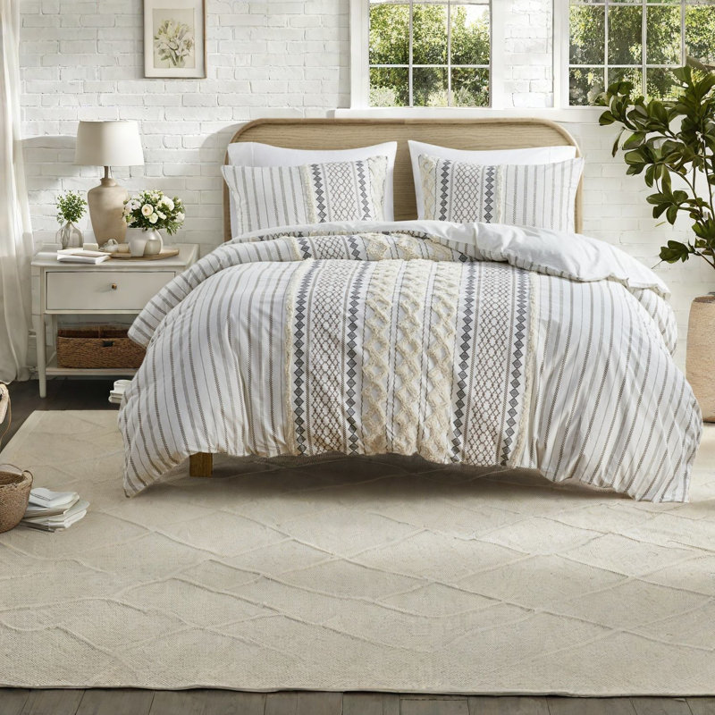 Ensembles de literie en coton de qualité supérieure pour lit double, grand confort moderne en chenille