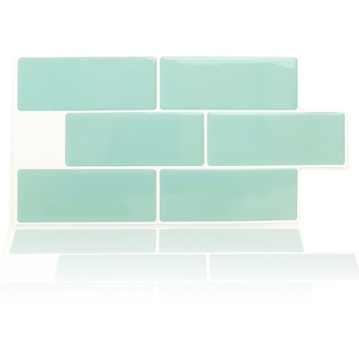 Anjolee 15cm W x 30cm L Vinyl Peel and Stick Subway Tile
