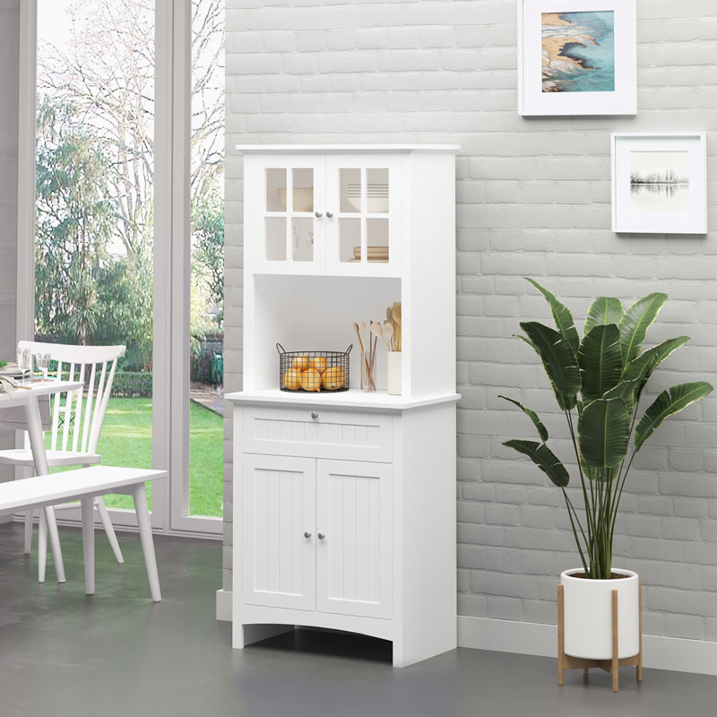 Garde-manger avec porte vitrée et 1 grand tiroir