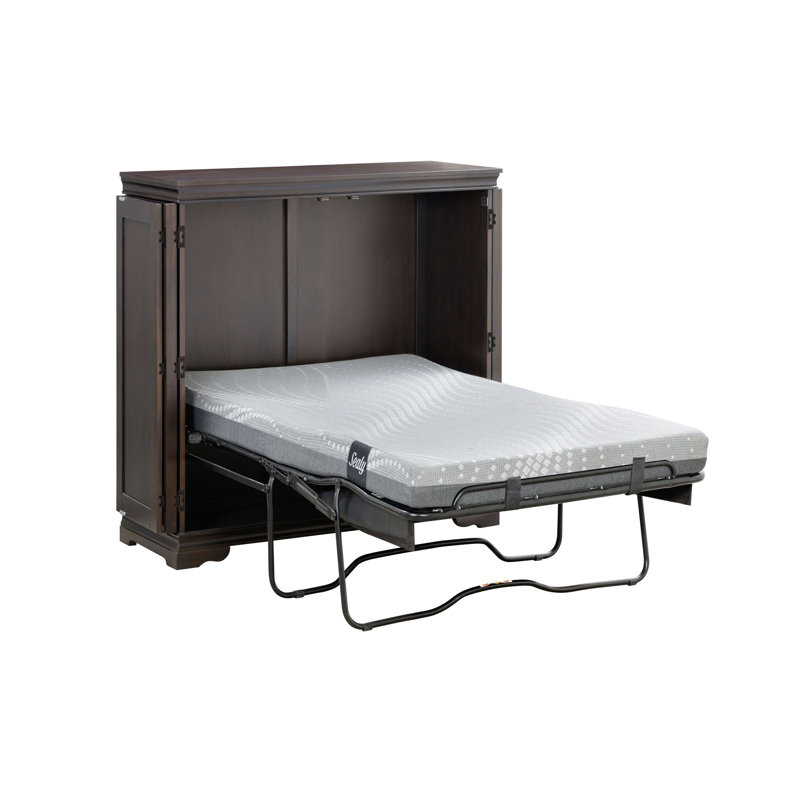 Caliann Solid Wood Murphy Bed, Twin, Espresso